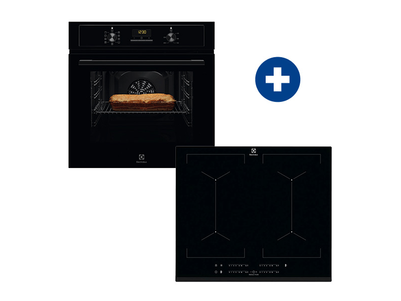 Electrolux EOF3H50BK Beépíthető sütő+Electrolux EIV644 Beépíthető indukciós főzőlap