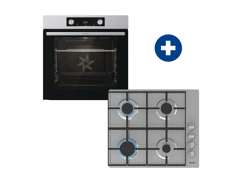 Gorenje BO6735E02X Beépíthető sütő + Gorenje G640XHS Beépíthető gázfőzőlap