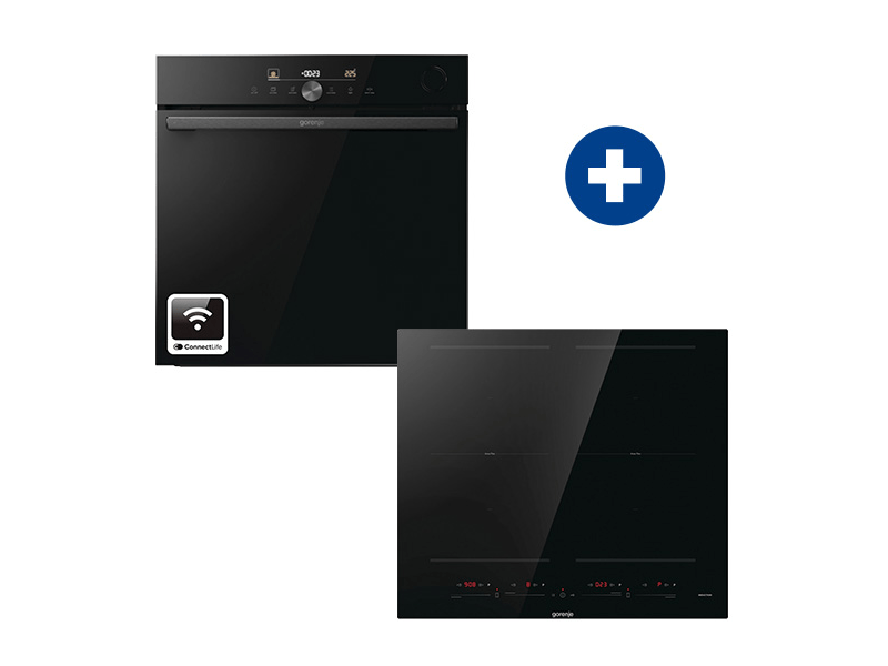 Gorenje BSA6747DGWI Beépíthető sütő + Gorenje GI6442BSCE Indukciós főzőlap