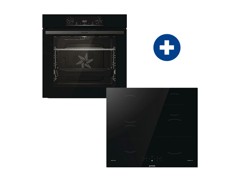 Gorenje BO6735E05B Beépíthető sütő + Gorenje GI601FMC Indukciós főzőlap