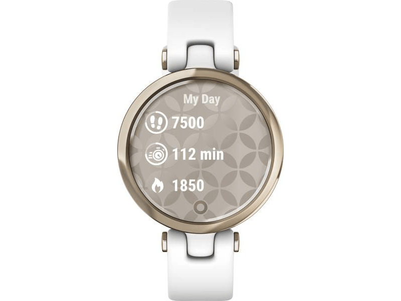 Garmin Lily Sport Női okosóra, krémarany/fehér (010-02384-10)