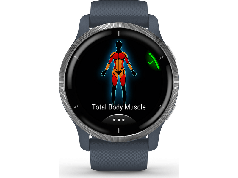 Garmin Venu 2 Okosóra, gránitkék/ezüst (010-02430-10)