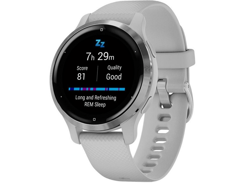 Garmin Venu 2S Okosóra, világosszürke/ezüst (010-02429-12)