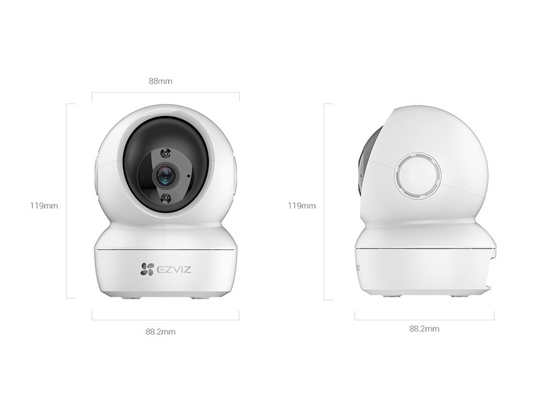 Ezviz C6N 4MP beltéri SMART Wifi PT IP Kamera, Fehér