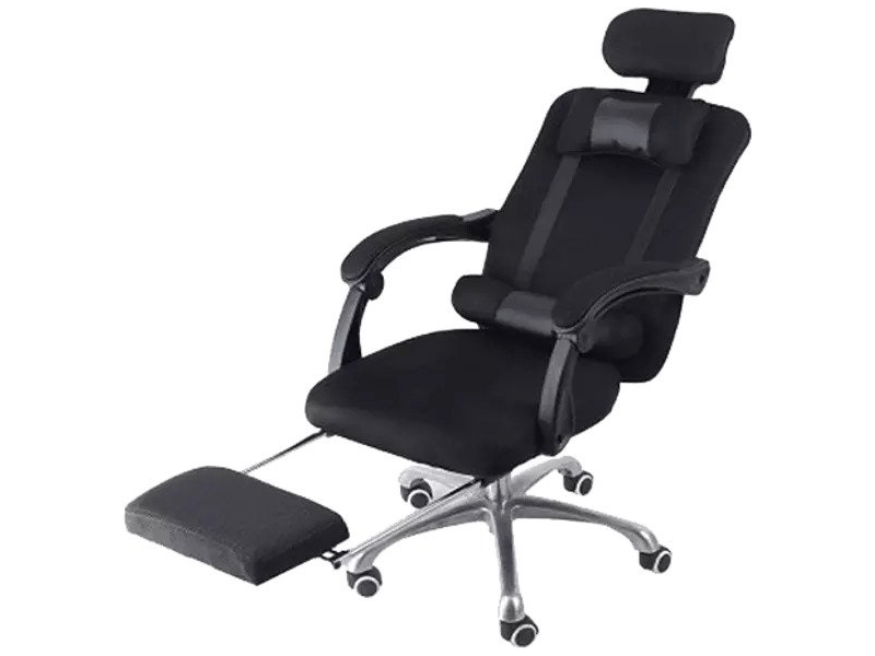 Bemada BMD1101 Irodai forgószék lábtartóval, fekete