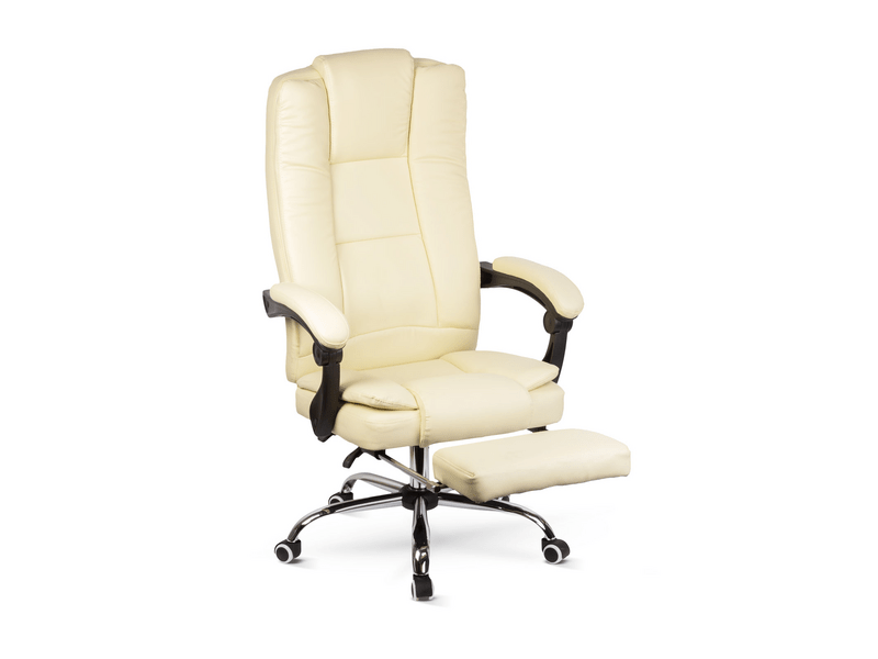 Bemada BMD1111 Irodai szék lábtartóval, karfával, vajszínű