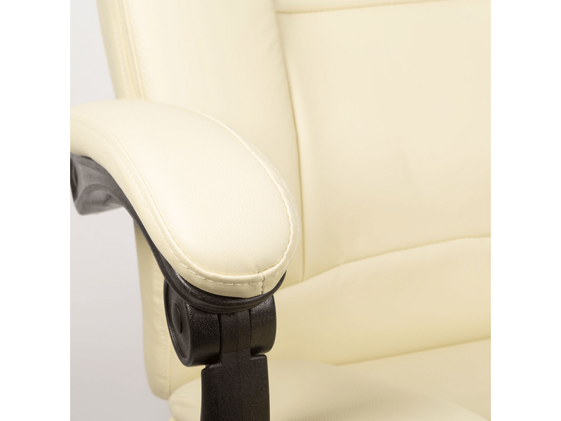 Bemada BMD1111 Irodai szék lábtartóval, karfával, vajszínű