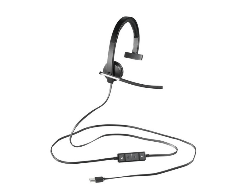 Logitech H650 USBMON HS monó fejhallgató, fekete