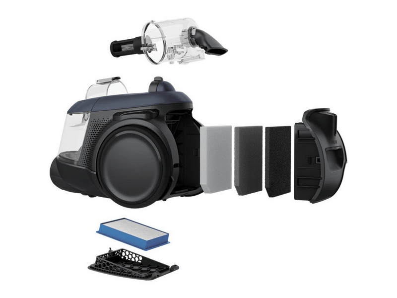 Electrolux EL61C3DB Porzsák nélküli porszívó, farmerkék