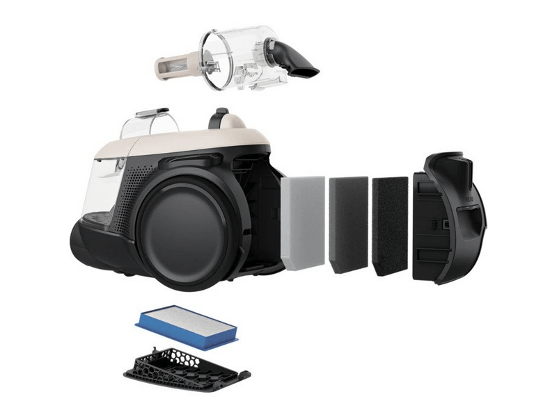 Electrolux EL61H4SW Porzsák nélküli porszívó, kagylófehér