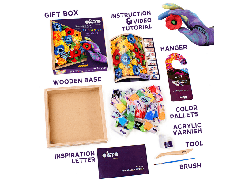 Okto Sensory Gyurmavirág szett Szabadság