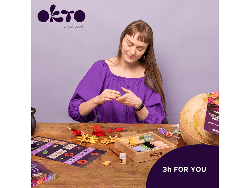 Okto Sensory Gyurmavirág szett Szabadság