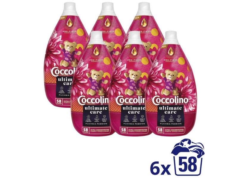 Coccolino Ultimate Care Fuchsia Passion öblítő, 6x870ml
