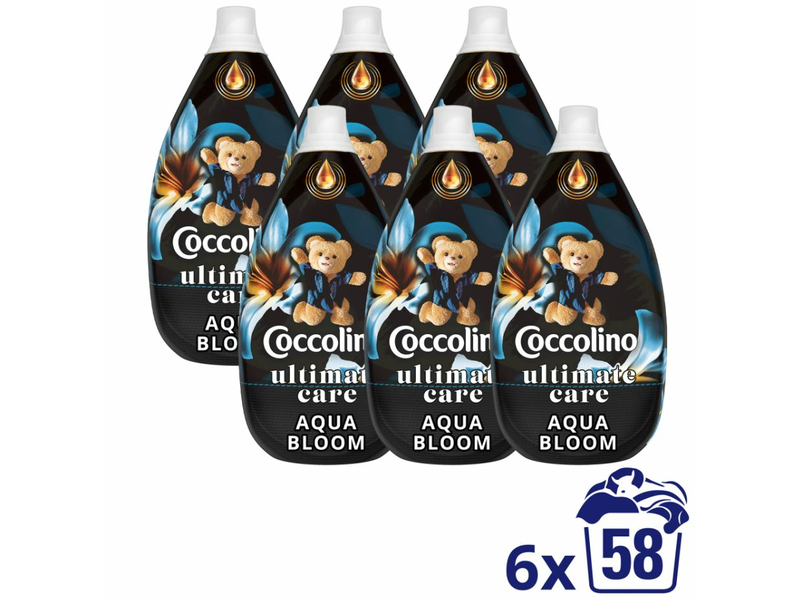 Coccolino Ultrakoncentrált öblítő Aqua Bloom, 6x870ml
