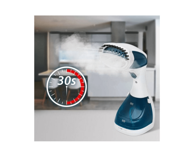 Clatronic DB 3717 Ruhagőzölő, gőzkefe 1100 W, Kék- fehér