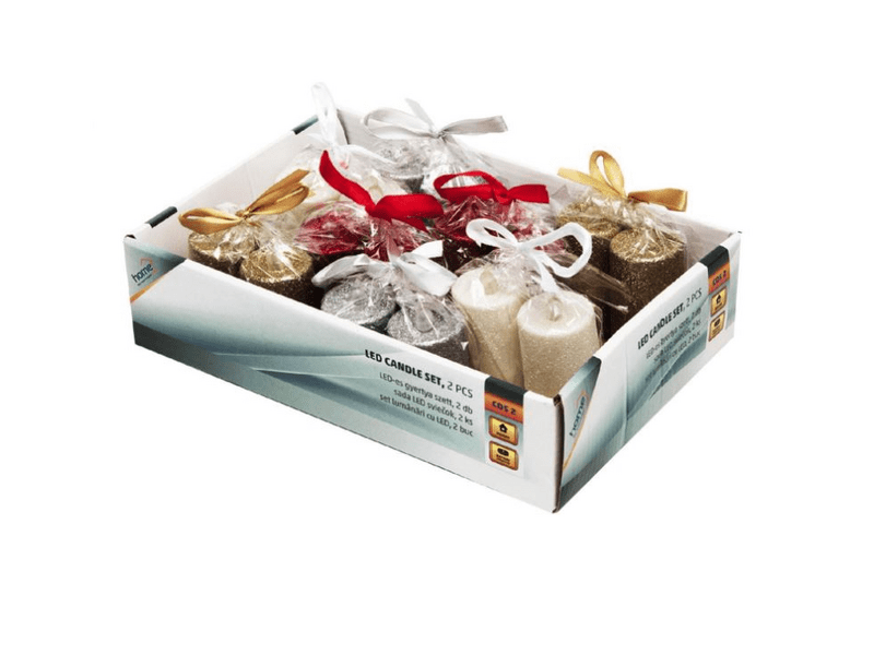 Home CDS 2 LED-es gyertya szett, 2 db