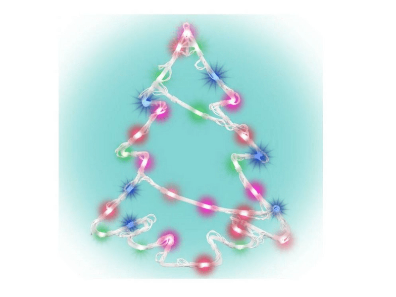 Home KID 502 B/M LED-es ablakdísz, fenyőfa