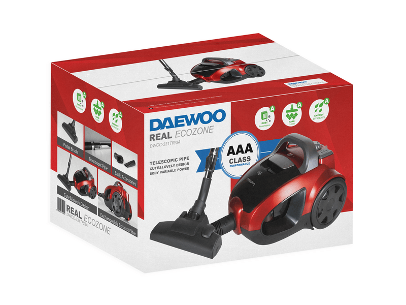 Daewoo DWCC-331/3A Porzsák nélküli porszívó