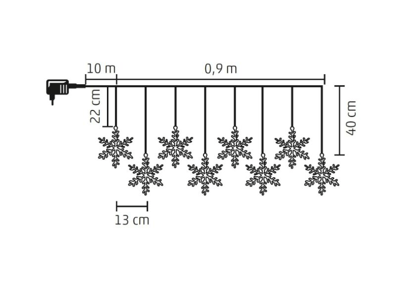 Home KAF 8/F LED-es hókristály fényfüggöny
