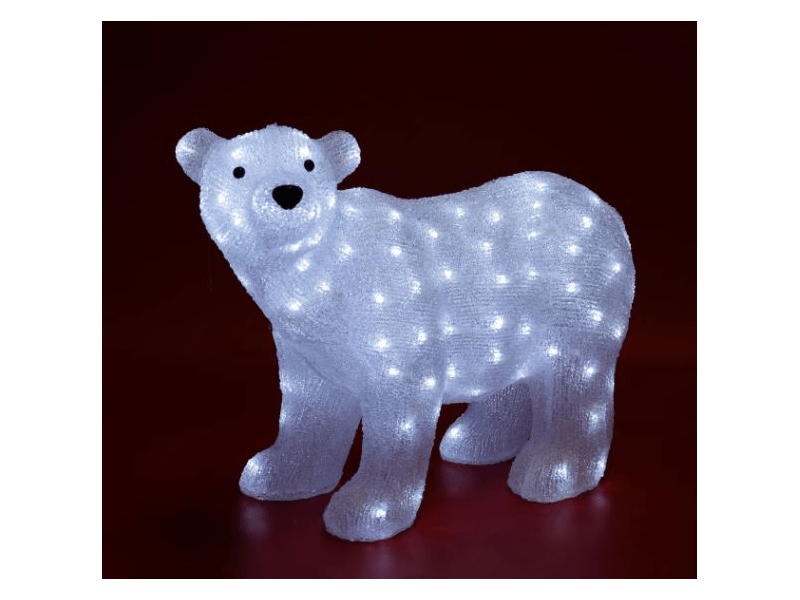 Home KDA 6 LED-es Jegesmedve dekoráció