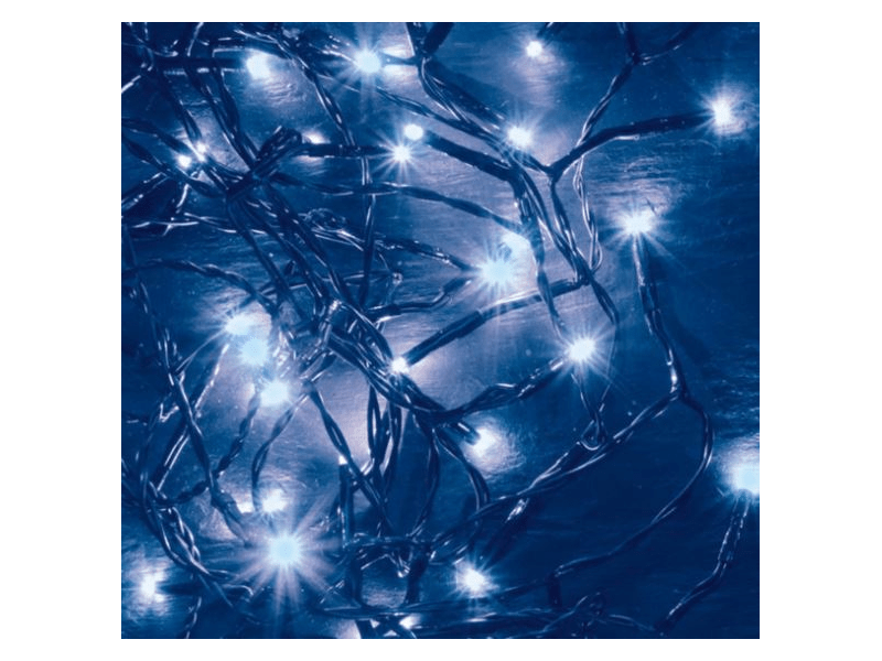 Home KII 100/BL LED-es beltéri fényfűzér, Kék, 8 m, 100 db