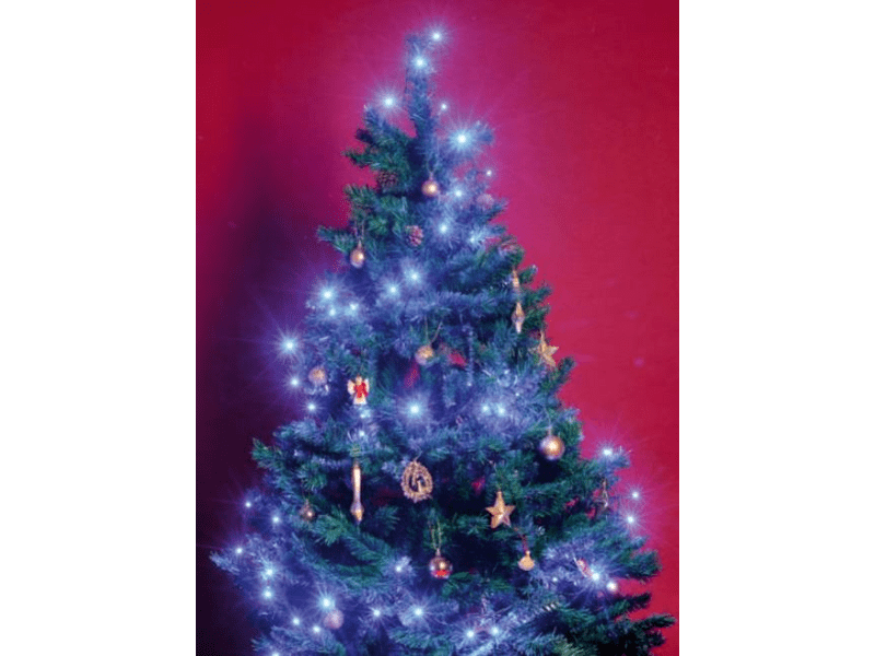 Home KII 100/BL LED-es beltéri fényfűzér, Kék, 8 m, 100 db