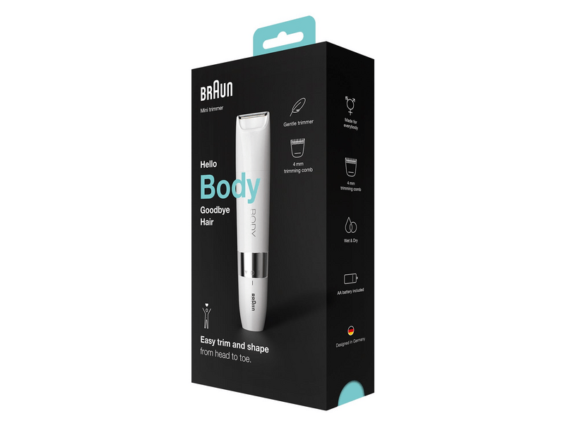 Braun BS1000 Mini szőrzet eltávolító testre, fehér