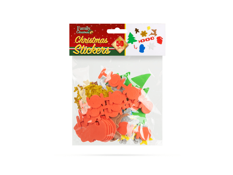 Family 58239 Karácsonyi kreatív habmatrica szett, 50 db