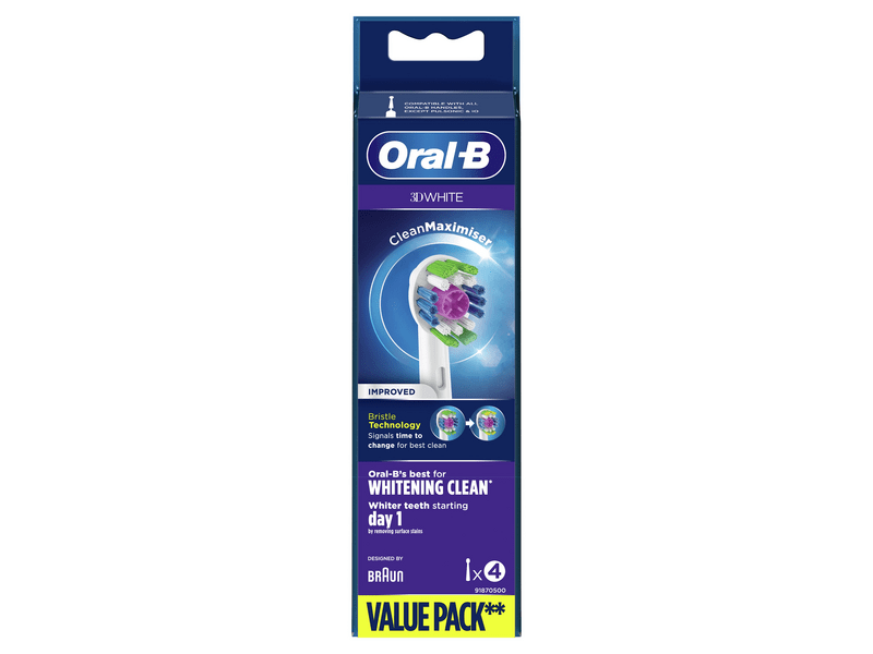 Oral-B EB18-4 3D White pótfej, 4 db