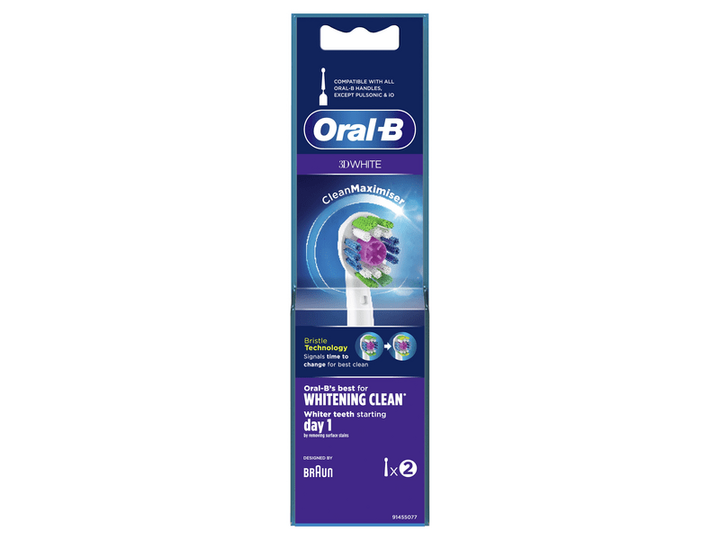 Oral-B EB18-2 3D White pótfej, 2 db