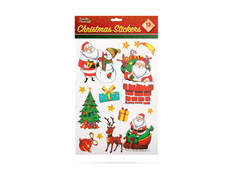 Family 58255B Karácsonyi óriás matrica szett, 13 db