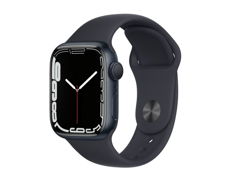 Apple Watch Series 7 Okosóra, 41mm, Éjfekete (MKMX3HC/A)