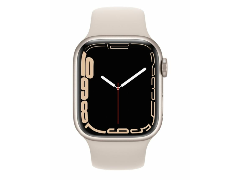 Apple Watch Series 7 Okosóra, 41mm, Csillagfény (MKMY3HC/A)