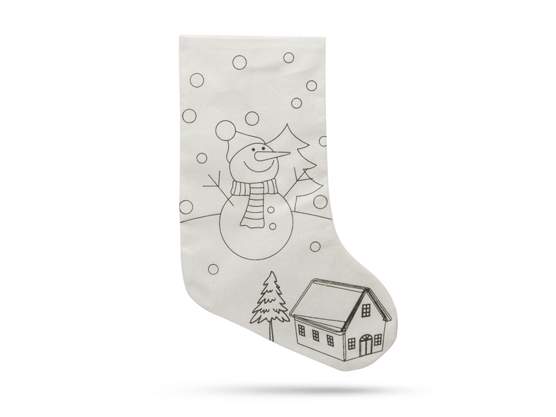 Family 55996A Színezhető mikulás zokni filctollal