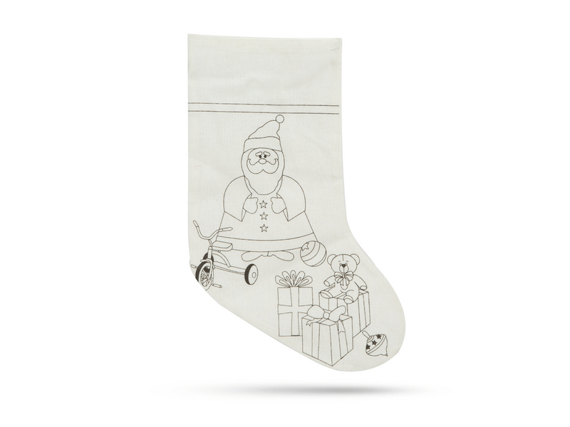 Family 55996A Színezhető mikulás zokni filctollal