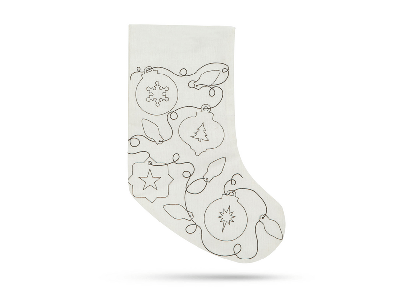 Family 55996A Színezhető mikulás zokni filctollal