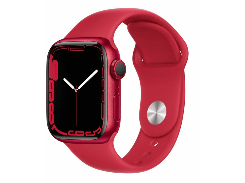 Apple Watch Series 7 Okosóra, 41mm, Piros (MKN23HC/A)
