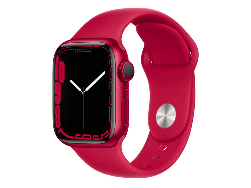 Apple Watch Series 7 Cellular Okosóra, 41 mm, piros (MKHV3HC/A)