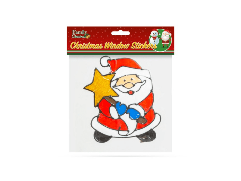 Family Karácsonyi ablakdekor, Mikulás 18 x 18 cm (58258A)