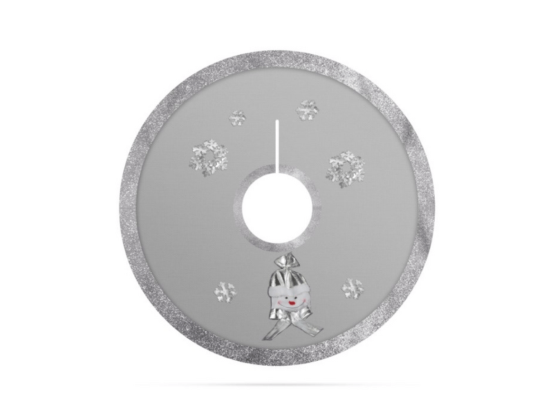 Karácsonyfa alá terítő, Szürke/ezüst (58277C)