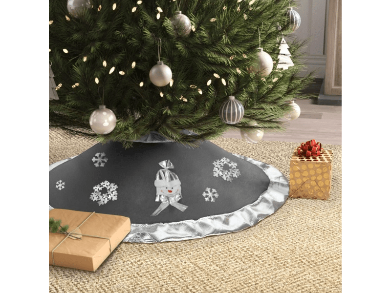 Karácsonyfa alá terítő, Szürke/ezüst (58277C)