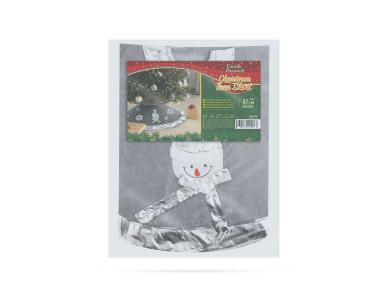 Karácsonyfa alá terítő, Szürke/ezüst (58277C)