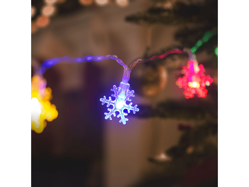 Family 58215 LED-es jégkristály fényfüzér, színes