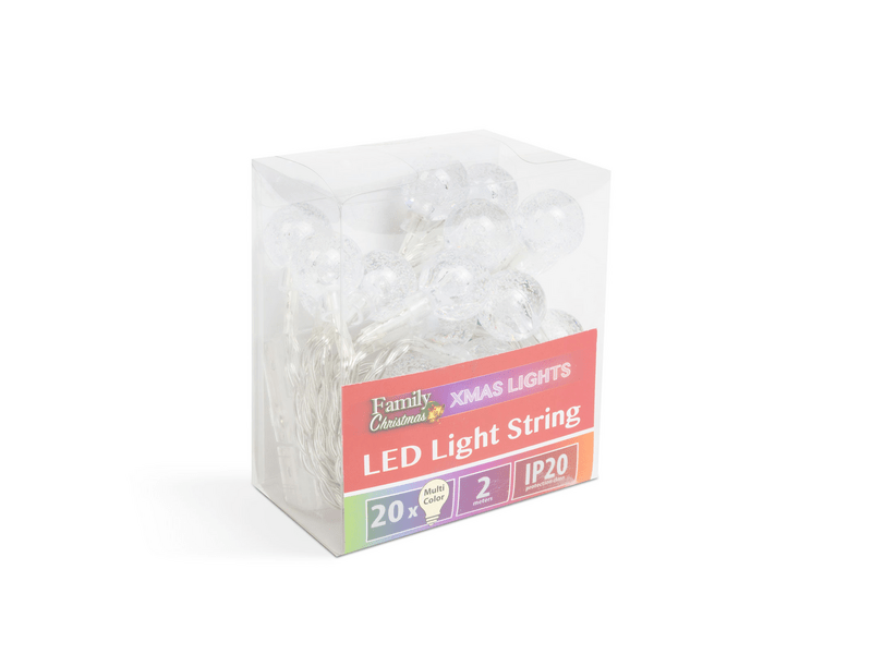 Family 58223A LED fényfüzér - színes gömb