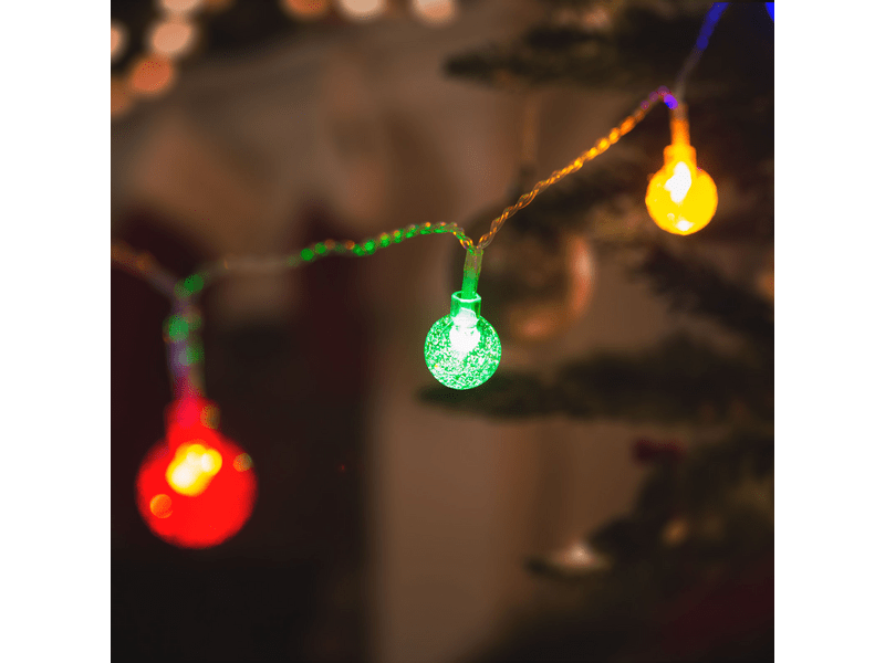 Family 58223A LED fényfüzér - színes gömb