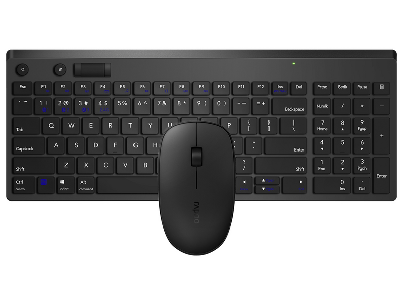 Rapoo MultiMode 8050T Vezeték nélküli billentyűzet és egér (192502)