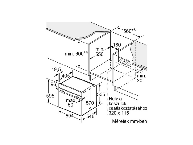Bosch HRA534ES0 Beépíthető sütő
