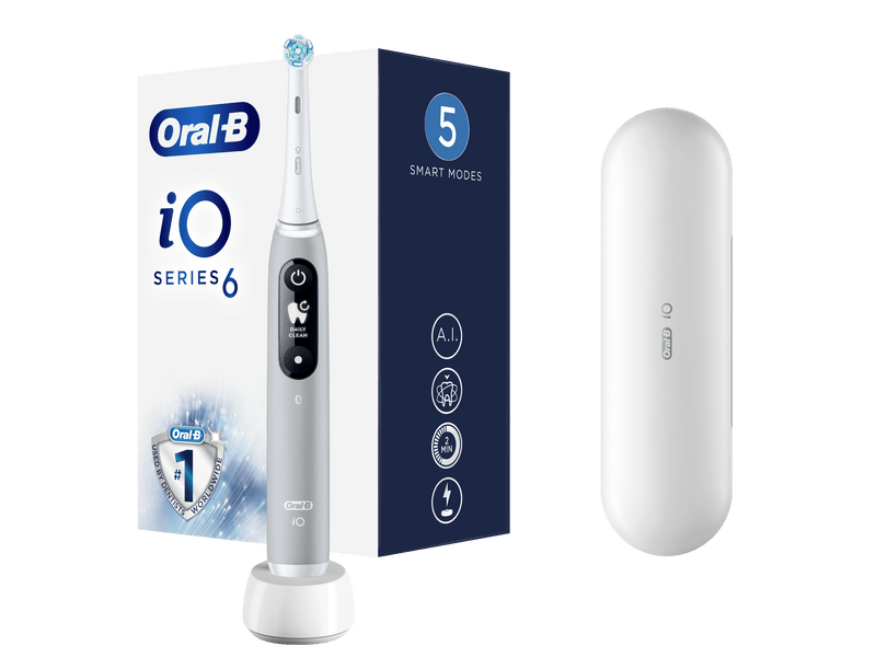 Oral-B iO6 Elektromos fogkefe, opálszürke
