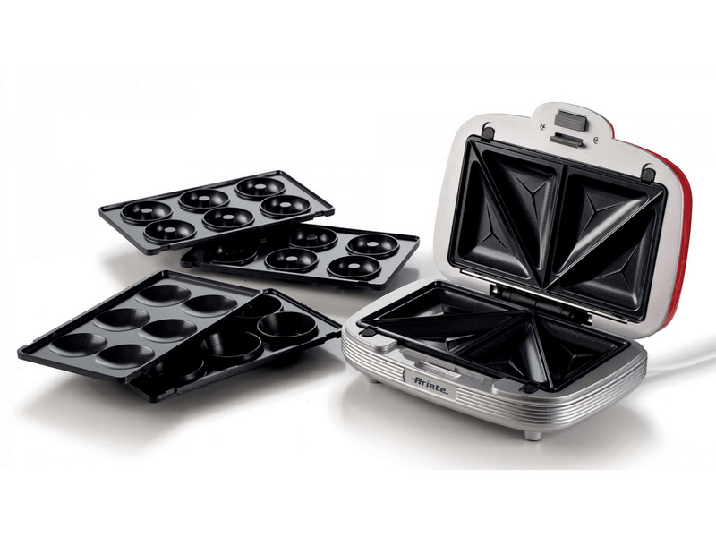 Ariete 1972.RD 3in1 Szendvics-és sütisütő, piros