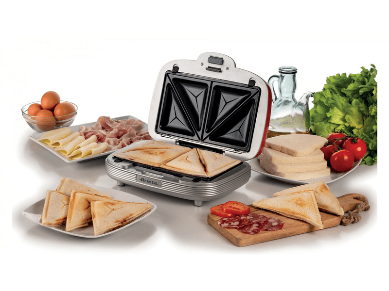 Ariete 1972.RD 3in1 Szendvics-és sütisütő, piros